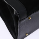 GUCCI Bamboo Tote Bag Suede Black 002 1186 0259 Auth 75677-9