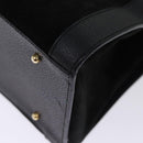 GUCCI Bamboo Tote Bag Suede Black 002 1186 0259 Auth 75677-16