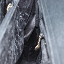 GUCCI Bamboo Tote Bag Suede Black 002 1186 0259 Auth 75677-19