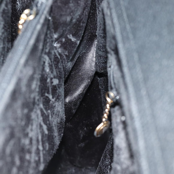 GUCCI Bamboo Tote Bag Suede Black 002 1186 0259 Auth 75677