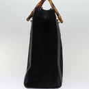 GUCCI Bamboo Tote Bag Suede Black 002 1186 0259 Auth 75677-3