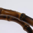 GUCCI Bamboo Tote Bag Suede Black 002 1186 0259 Auth 75677-8