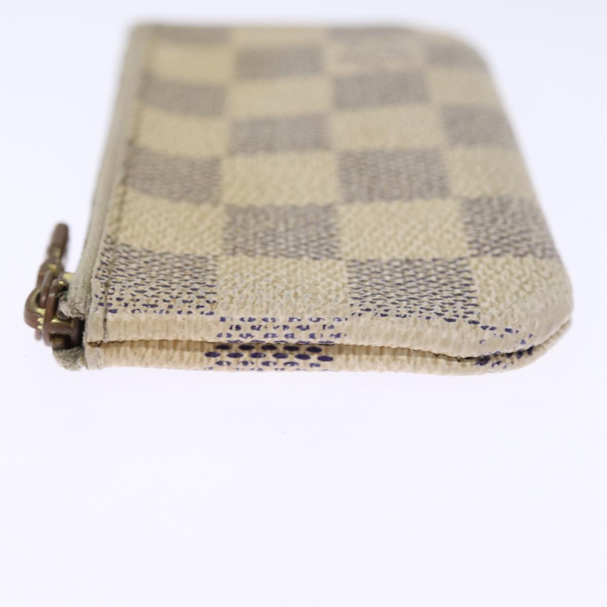 LOUIS VUITTON Damier Azur Pochette Cles Coin Purse N62659 LV Auth 75680