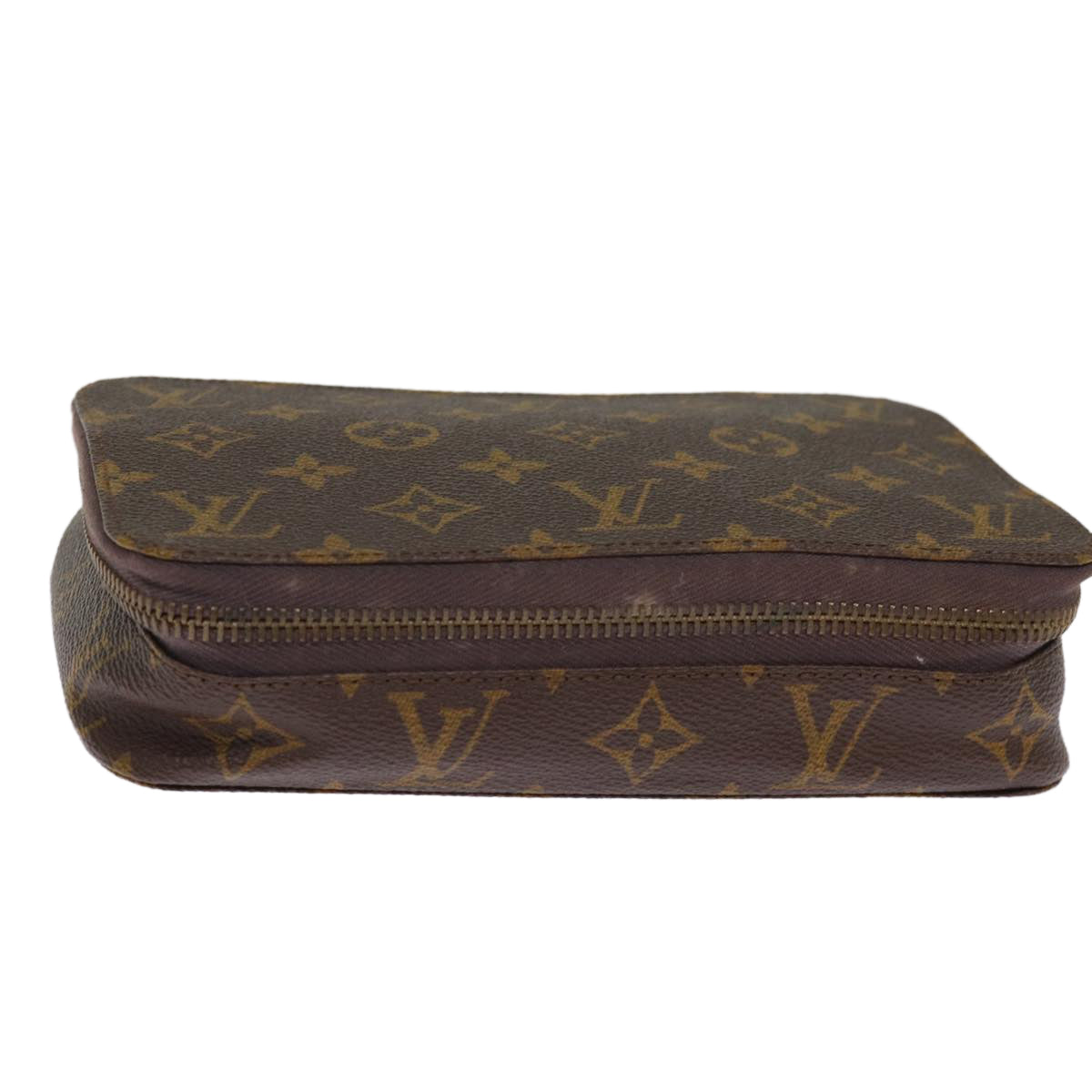 LOUIS VUITTON Monogram Poche Monte Carlo Jewelry Box M47352 LV Auth 75681