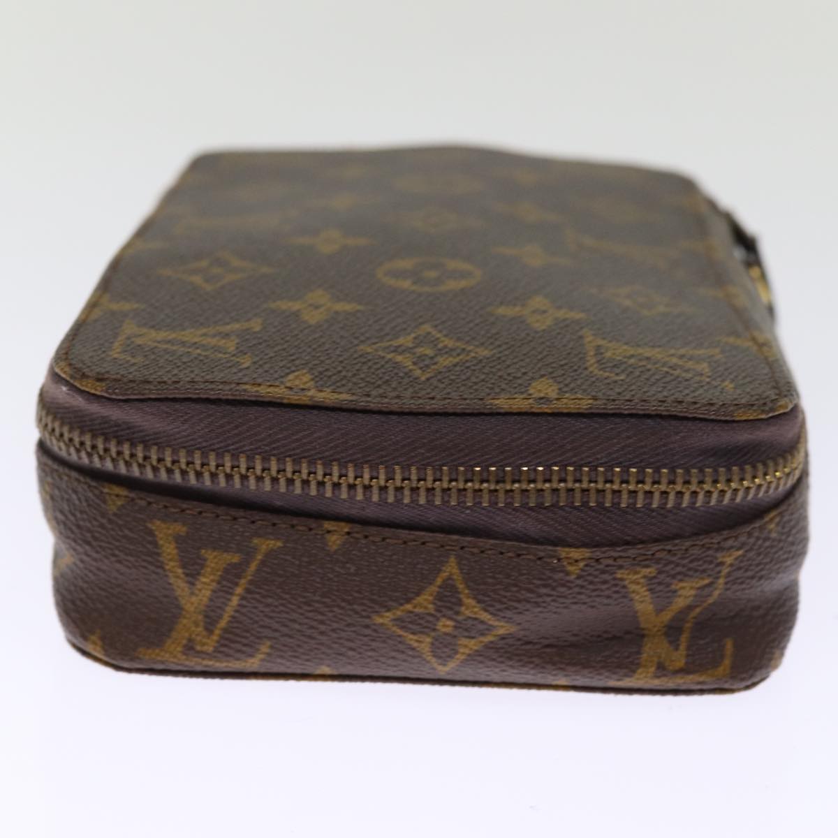 LOUIS VUITTON Monogram Poche Monte Carlo Jewelry Box M47352 LV Auth 75681