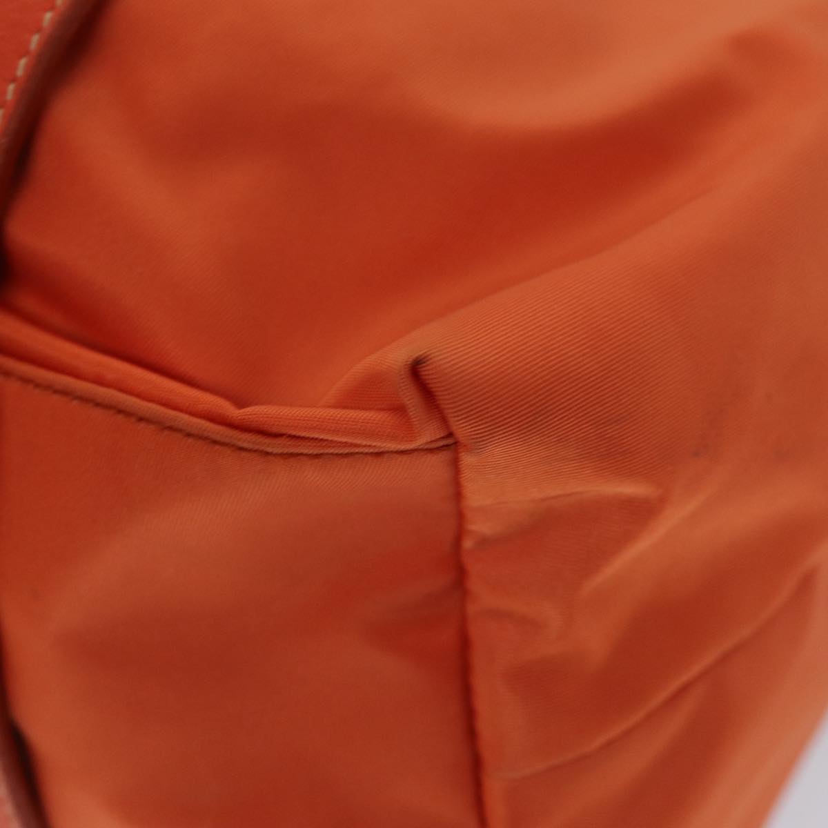 PRADA Tote Bag Nylon Orange Auth 75692