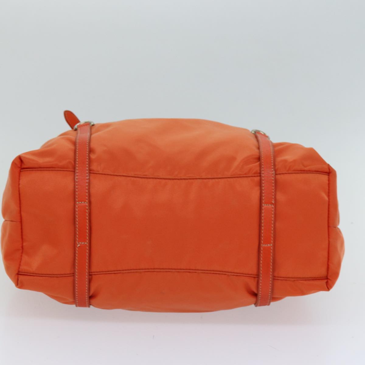 PRADA Tote Bag Nylon Orange Auth 75692