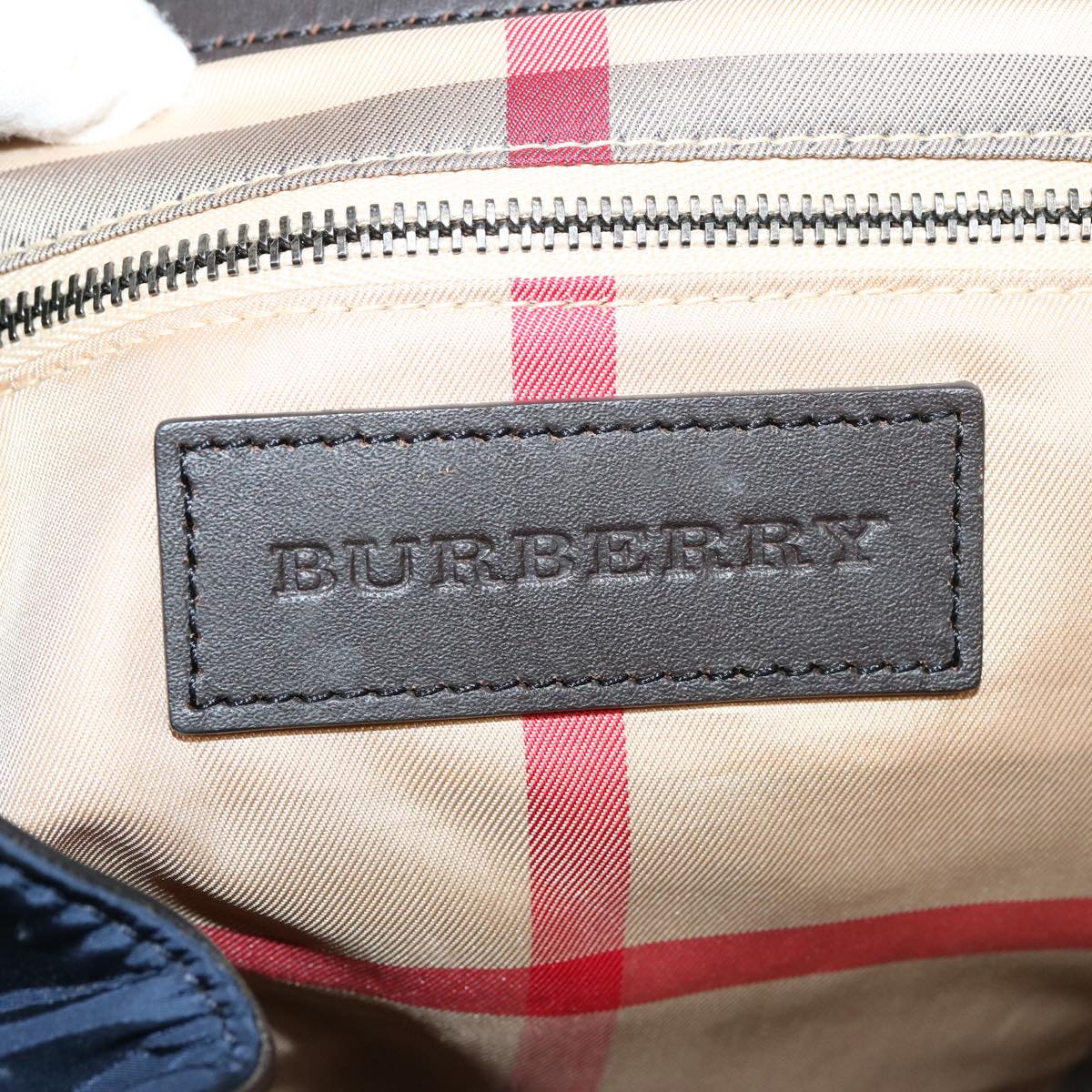 BURBERRY Backpack Nylon Navy Auth 75694