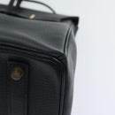 HERMES Birkin 35 Hand Bag Leather Black Gold Auth 75699-11