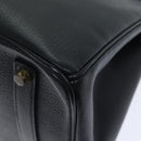 HERMES Birkin 35 Hand Bag Leather Black Gold Auth 75699-13