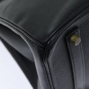 HERMES Birkin 35 Hand Bag Leather Black Gold Auth 75699-14