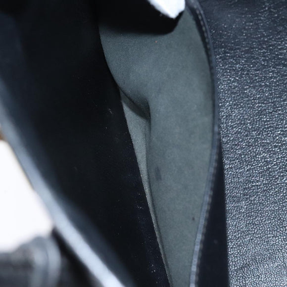 HERMES Birkin 35 Hand Bag Leather Black Gold Auth 75699