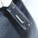 HERMES Birkin 35 Hand Bag Leather Black Gold Auth 75699-22