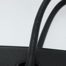 HERMES Birkin 35 Hand Bag Leather Black Gold Auth 75699-9