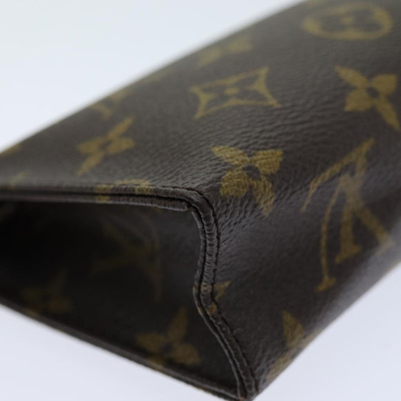 LOUIS VUITTON Monogram Pochette Toilettentasche 15 M47546 LV Auth 75701
