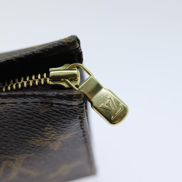 LOUIS VUITTON Monogram Pochette Toilettentasche 15 M47546 LV Auth 75701