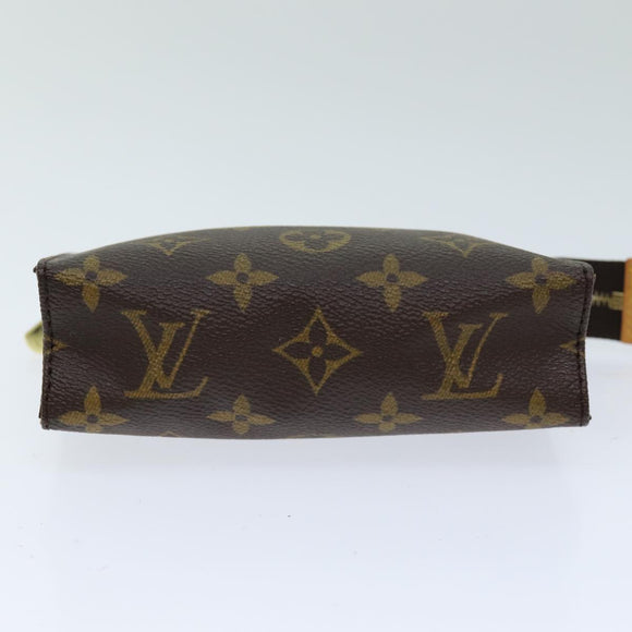 LOUIS VUITTON Monogram Pochette Toilettentasche 15 M47546 LV Auth 75701
