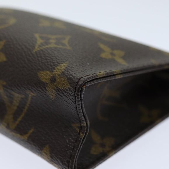 LOUIS VUITTON Monogram Pochette Toilettentasche 15 M47546 LV Auth 75701