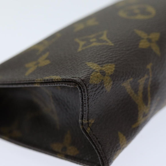 LOUIS VUITTON Monogram Pochette Toilettentasche 15 M47546 LV Auth 75701