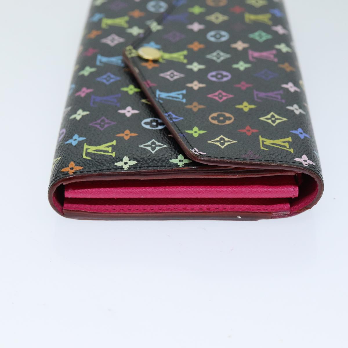 LOUIS VUITTON Monogram Multicolor PortefeuilleSarah Wallet M93747 Auth 75705