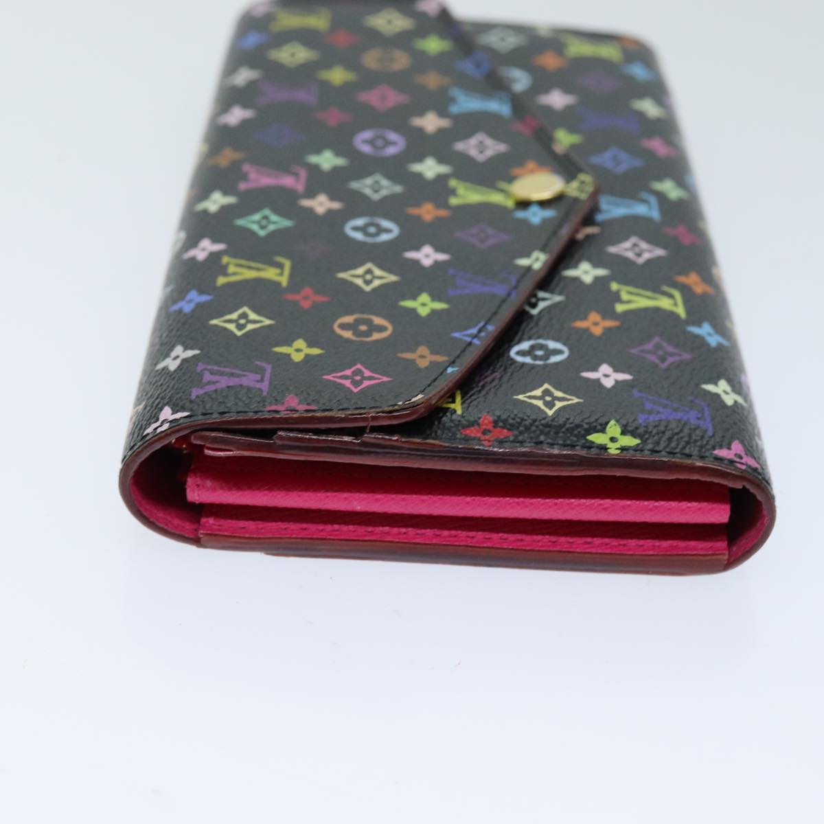 LOUIS VUITTON Monogram Multicolor PortefeuilleSarah Wallet M93747 Auth 75705