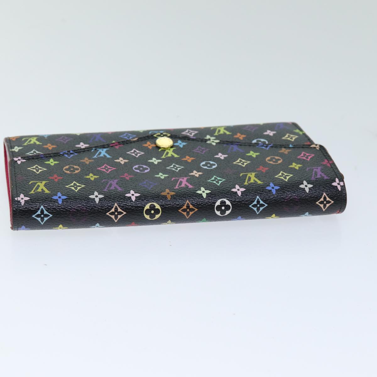 LOUIS VUITTON Monogram Multicolor PortefeuilleSarah Wallet M93747 Auth 75705