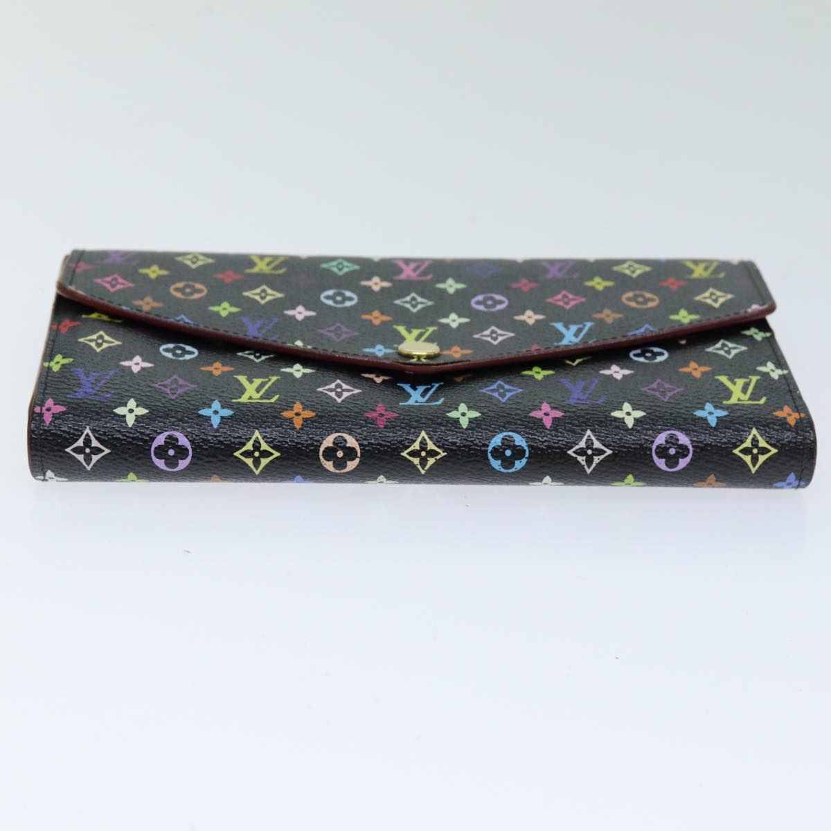 LOUIS VUITTON Monogram Multicolor PortefeuilleSarah Wallet M93747 Auth 75705