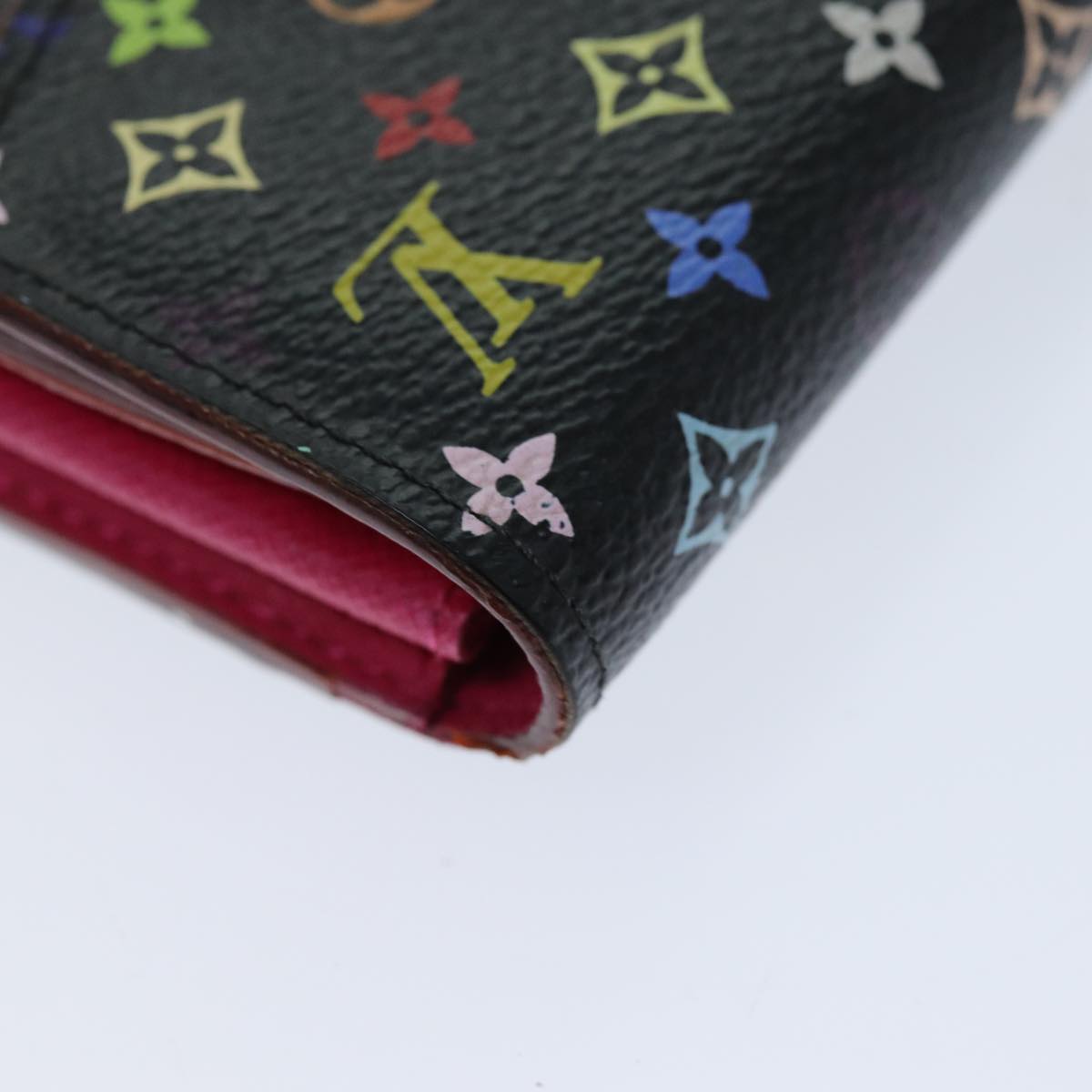 LOUIS VUITTON Monogram Multicolor PortefeuilleSarah Wallet M93747 Auth 75705