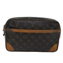 LOUIS VUITTON Monogram Compiegne 28 Clutch Bag M51845 LV Auth 75717-13