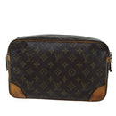 LOUIS VUITTON Monogram Compiegne 28 Clutch Bag M51845 LV Auth 75717-2