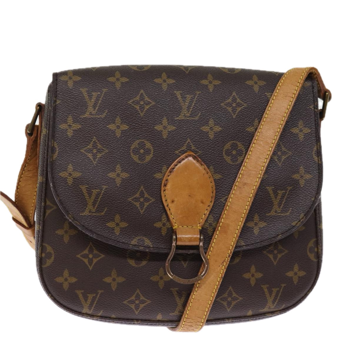 LOUIS VUITTON Monogram Saint Cloud GM Shoulder Bag M51242 LV Auth 75720