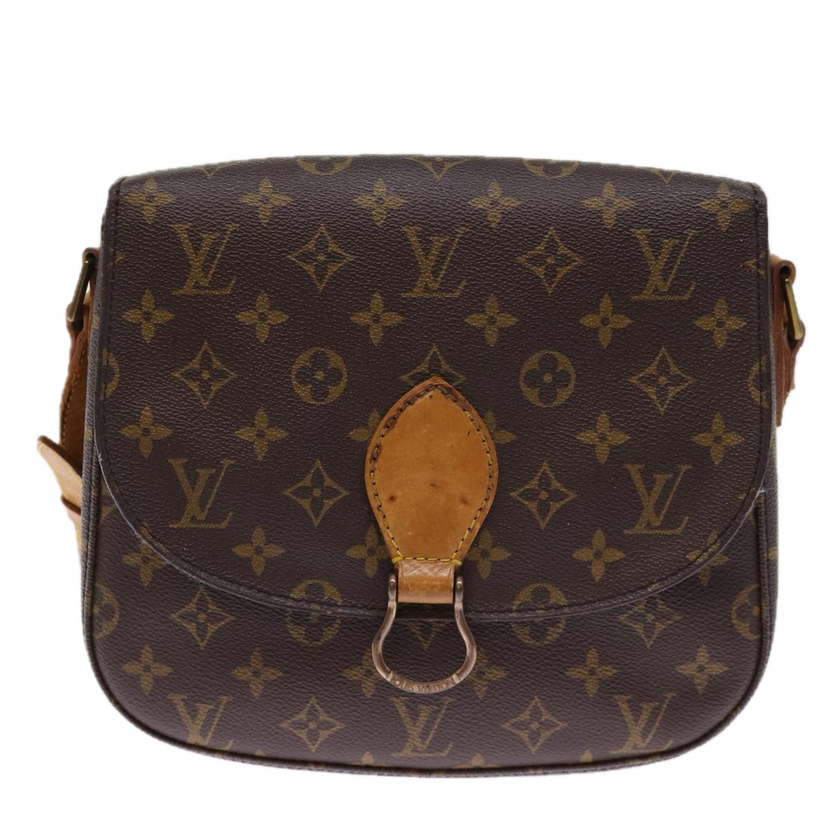 LOUIS VUITTON Monogram Saint Cloud GM Shoulder Bag M51242 LV Auth 75720