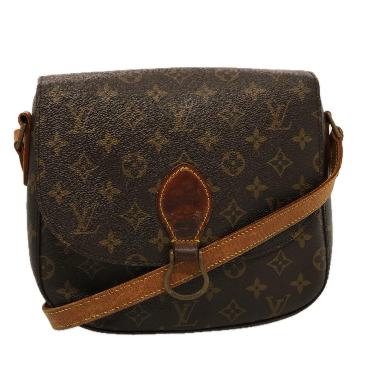 LOUIS VUITTON Monogram Saint Cloud GM Shoulder Bag M51242 LV Auth 75721