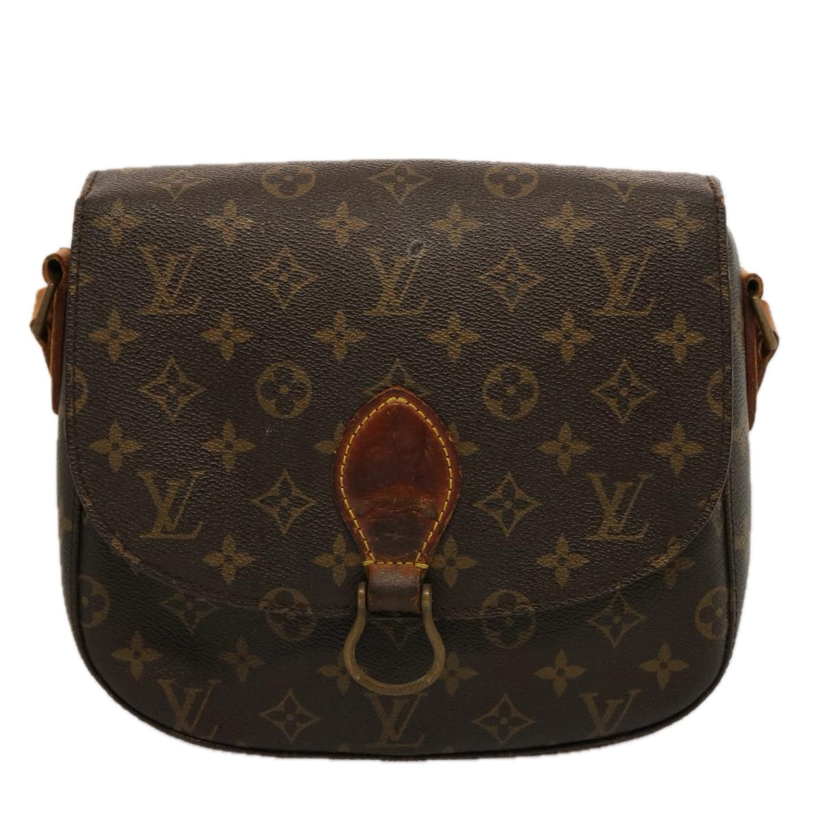 LOUIS VUITTON Monogram Saint Cloud GM Shoulder Bag M51242 LV Auth 75721