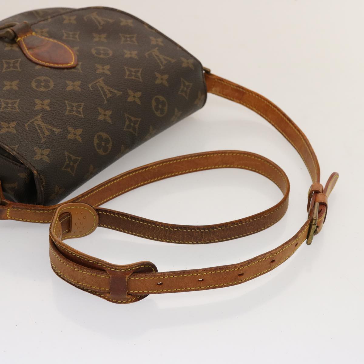 LOUIS VUITTON Monogram Saint Cloud GM Shoulder Bag M51242 LV Auth 75721