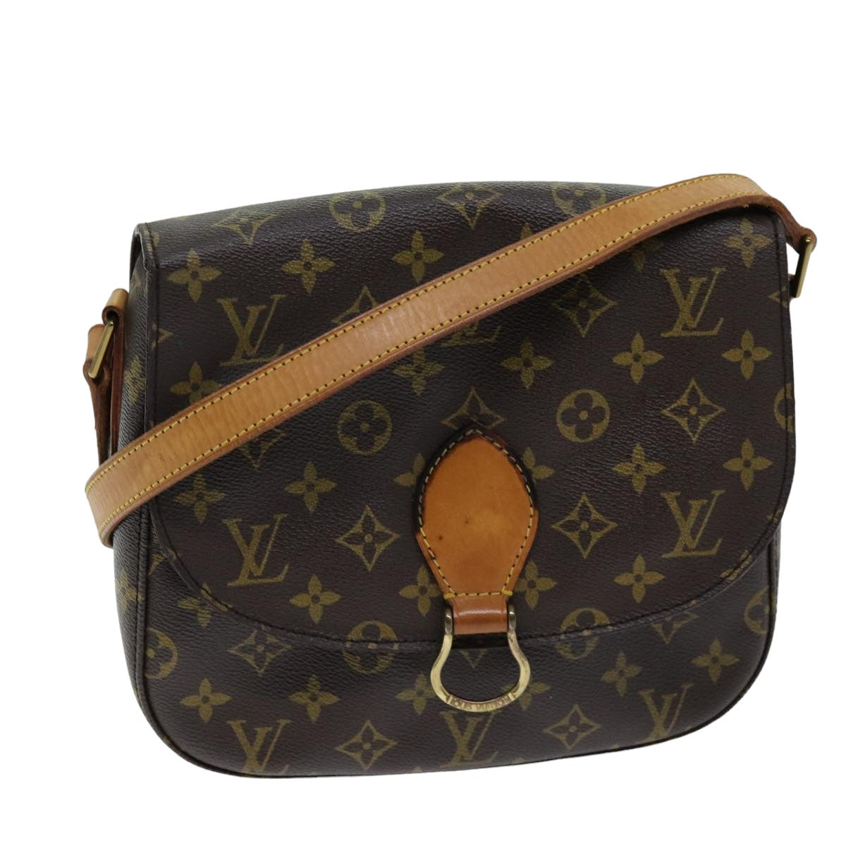 LOUIS VUITTON Monogram Saint Cloud GM Shoulder Bag M51242 LV Auth 75722