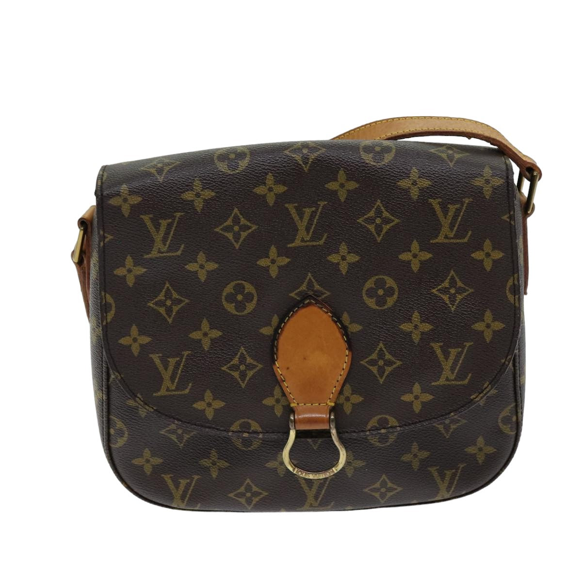 LOUIS VUITTON Monogram Saint Cloud GM Shoulder Bag M51242 LV Auth 75722