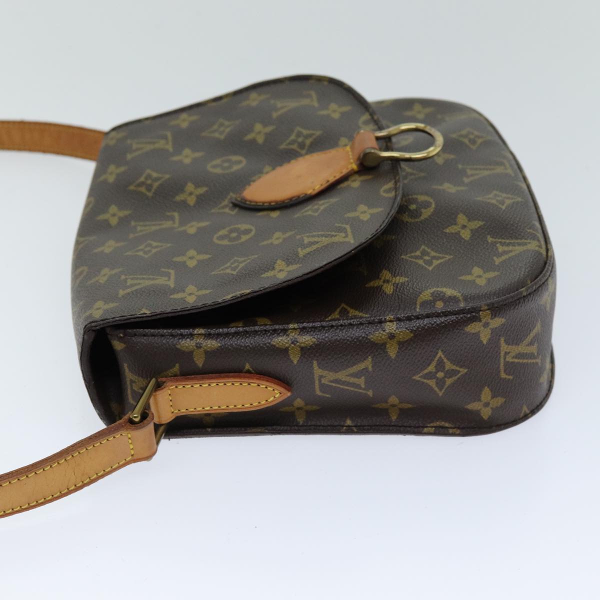 LOUIS VUITTON Monogram Saint Cloud GM Shoulder Bag M51242 LV Auth 75722