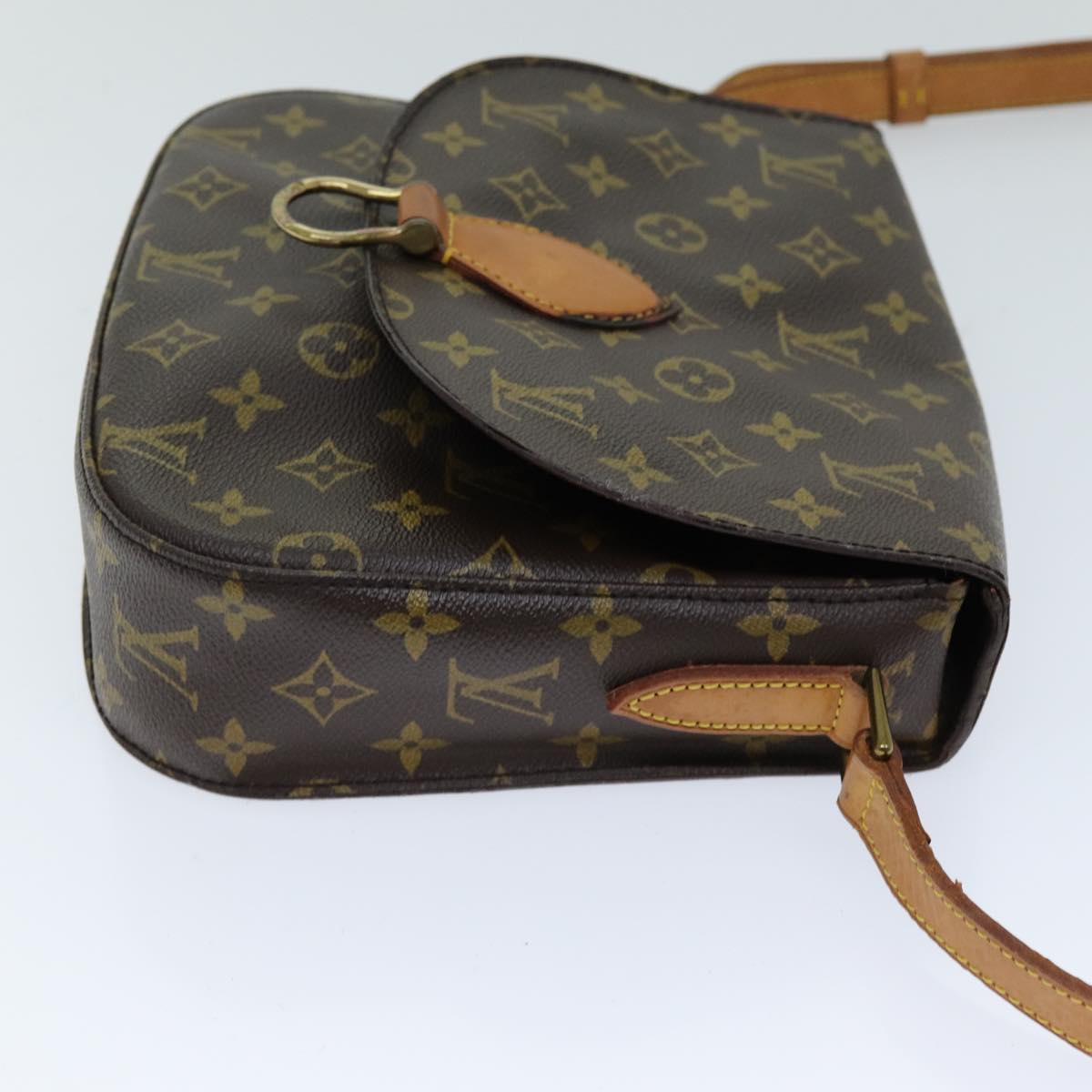 LOUIS VUITTON Monogram Saint Cloud GM Shoulder Bag M51242 LV Auth 75722