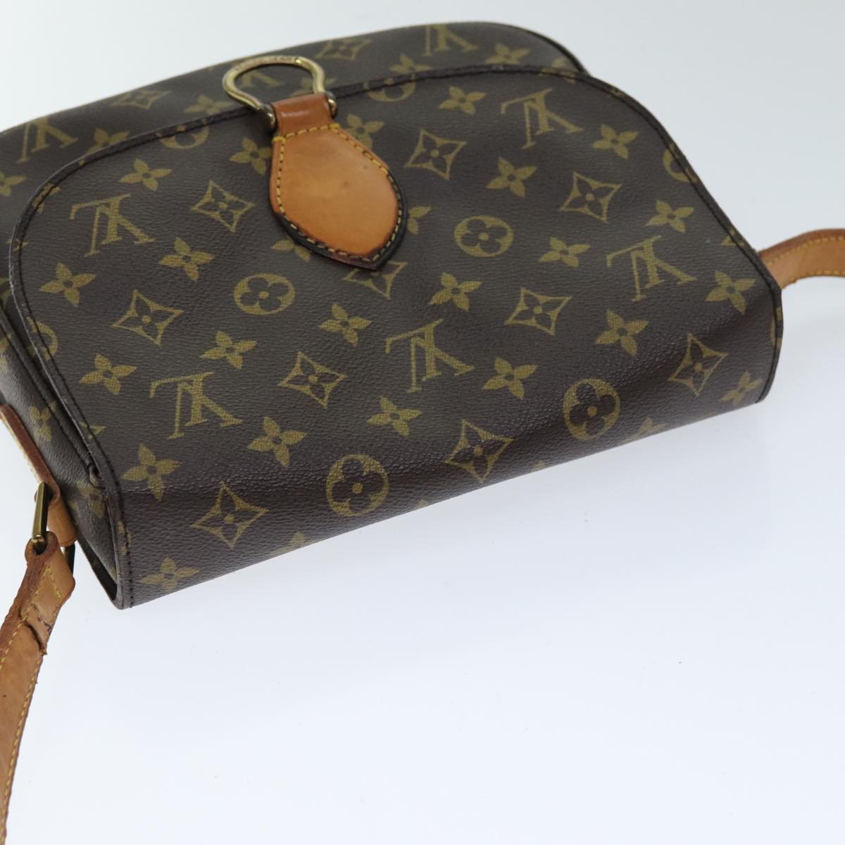 LOUIS VUITTON Monogram Saint Cloud GM Shoulder Bag M51242 LV Auth 75722