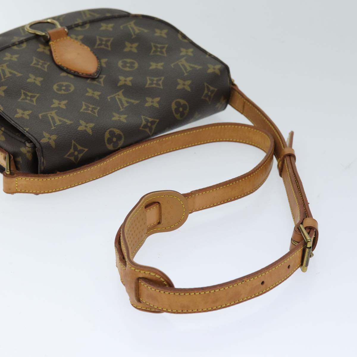 LOUIS VUITTON Monogram Saint Cloud GM Shoulder Bag M51242 LV Auth 75722