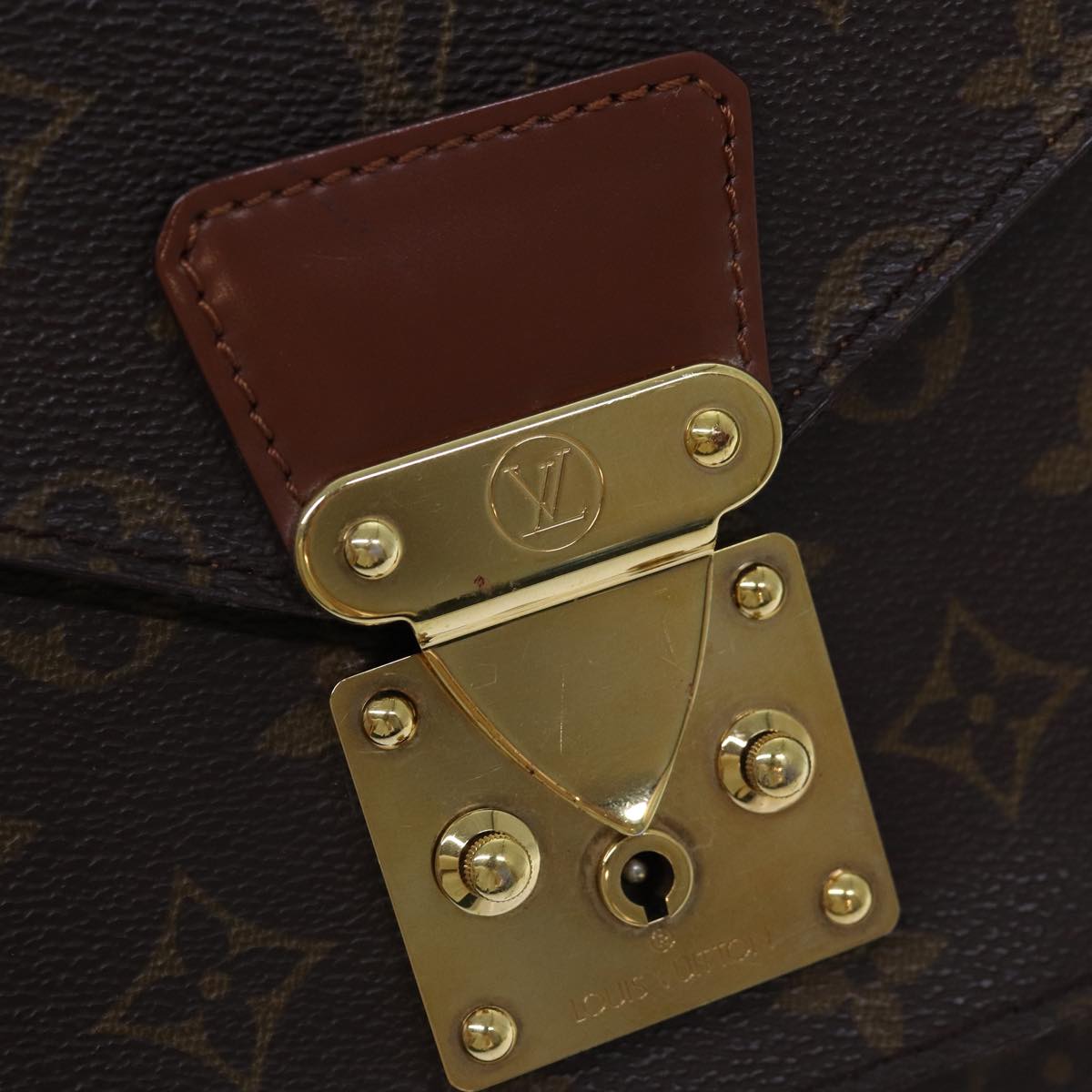 LOUIS VUITTON Monogram Monceau 28 Hand Bag 2way M51185 LV Auth 75727