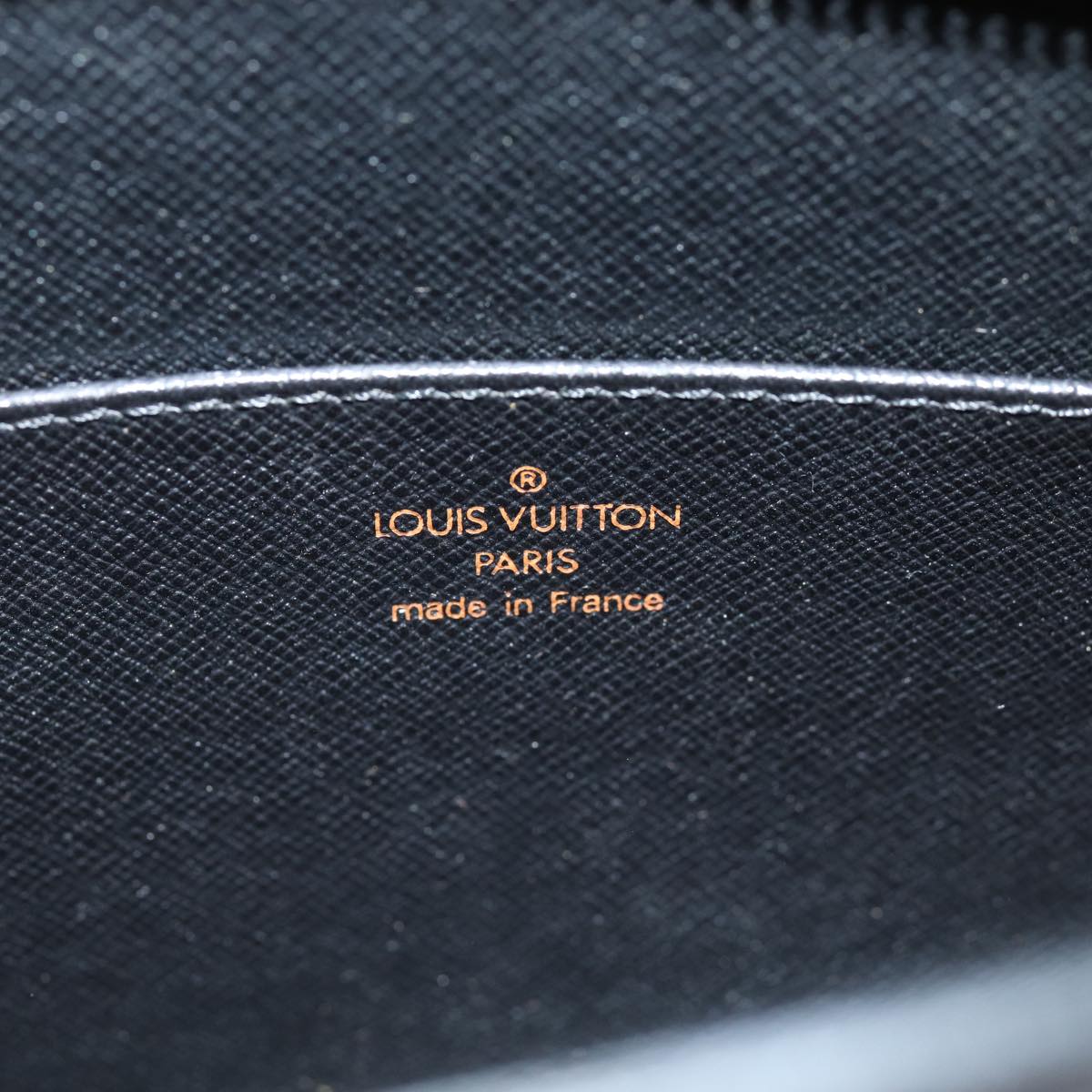 LOUIS VUITTON Epi Pochette Homme Clutch Bag Black Noir M52522 LV Auth 75730