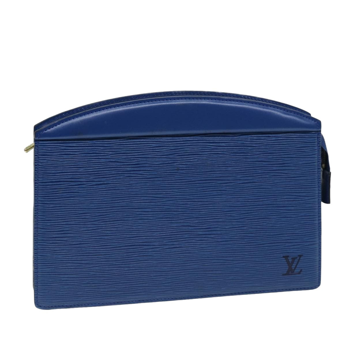 LOUIS VUITTON Epi Trousse Crete Pouch Blue M48405 LV Auth 75732