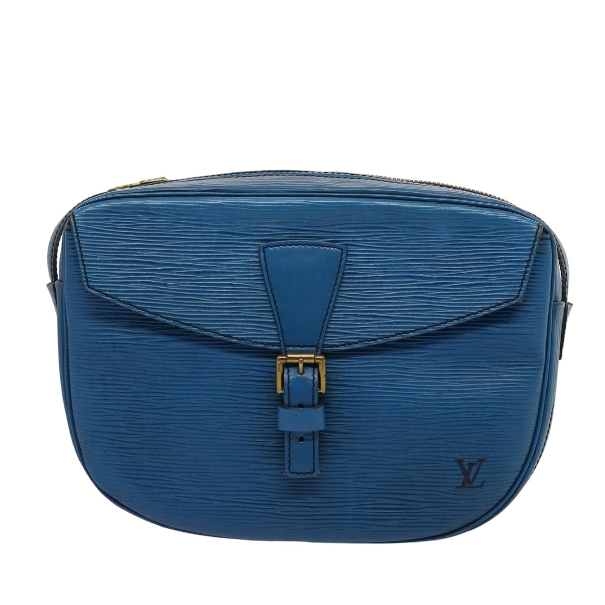 LOUIS VUITTON Epi June Feuille Shoulder Bag Blue M52155 LV Auth 75735 - 0