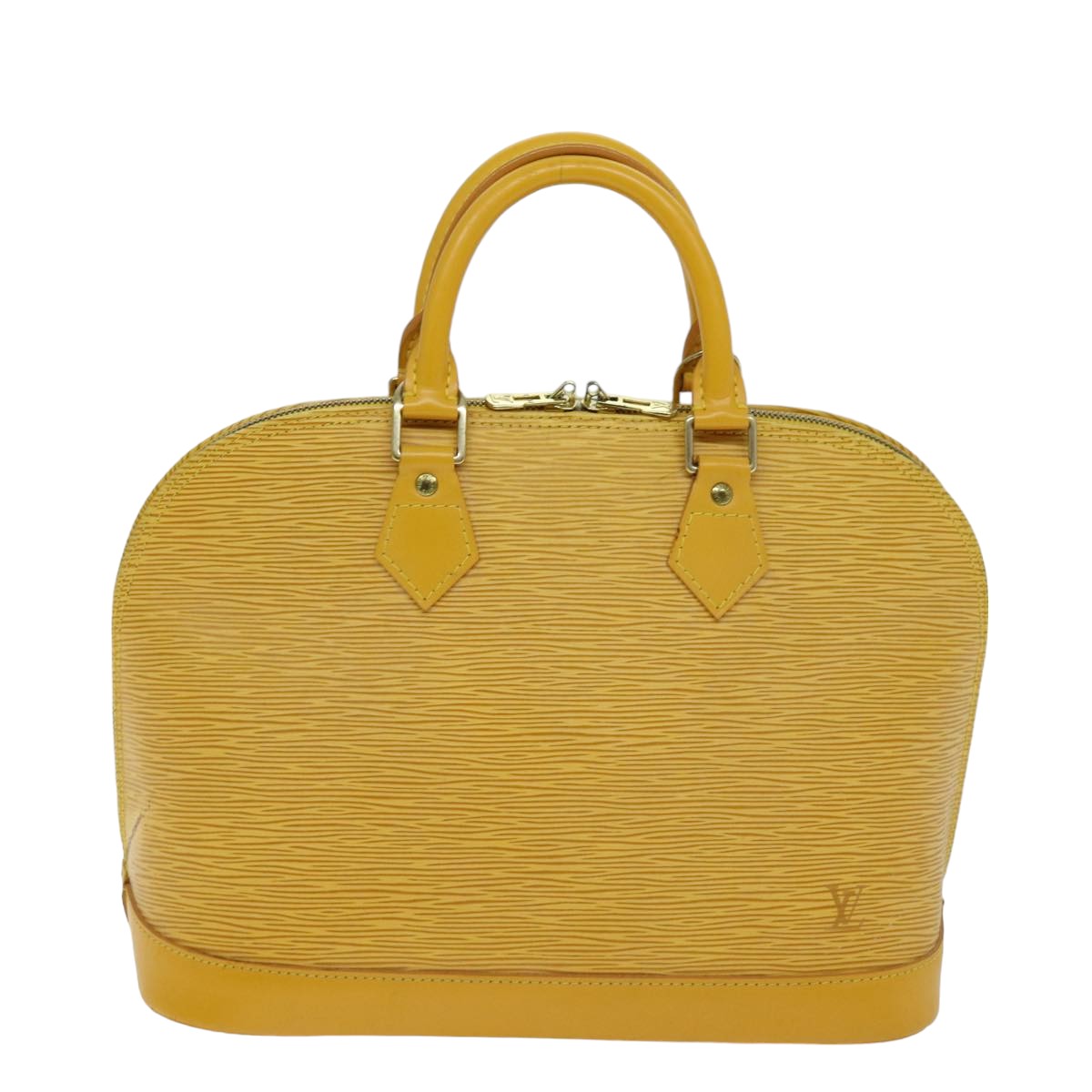 LOUIS VUITTON Epi Alma Hand Bag Tassili Yellow M52149 LV Auth 75756