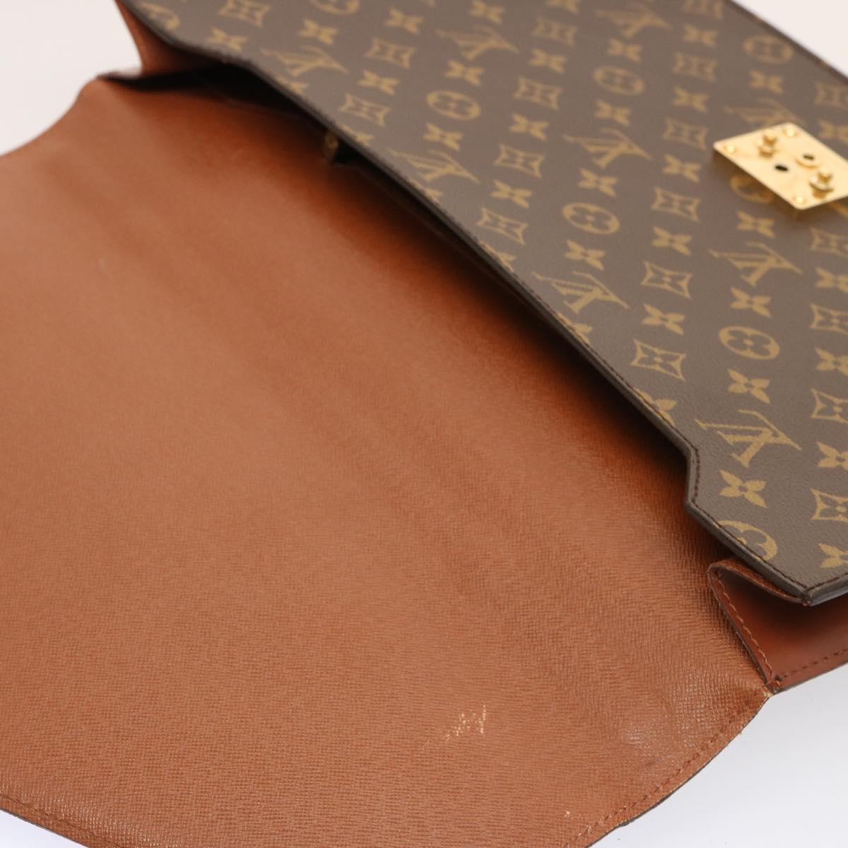 LOUIS VUITTON Monogram Porte Documents Bandouliere Bag M53338 LV Auth 75779