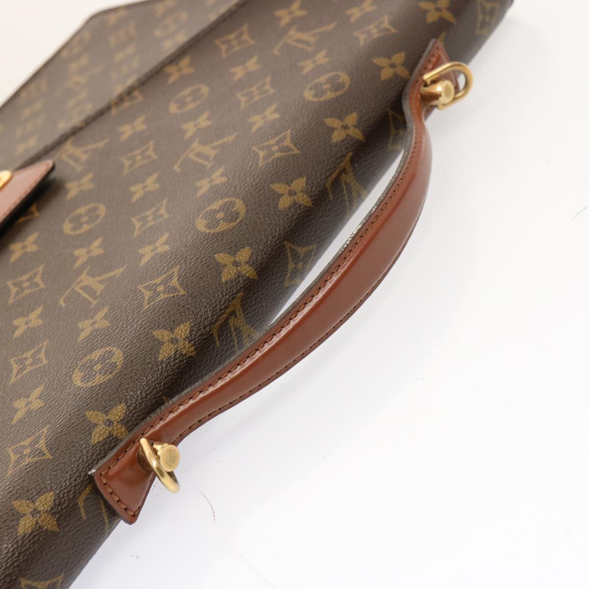 LOUIS VUITTON Monogram Porte Documents Bandouliere Bag M53338 LV Auth 75779