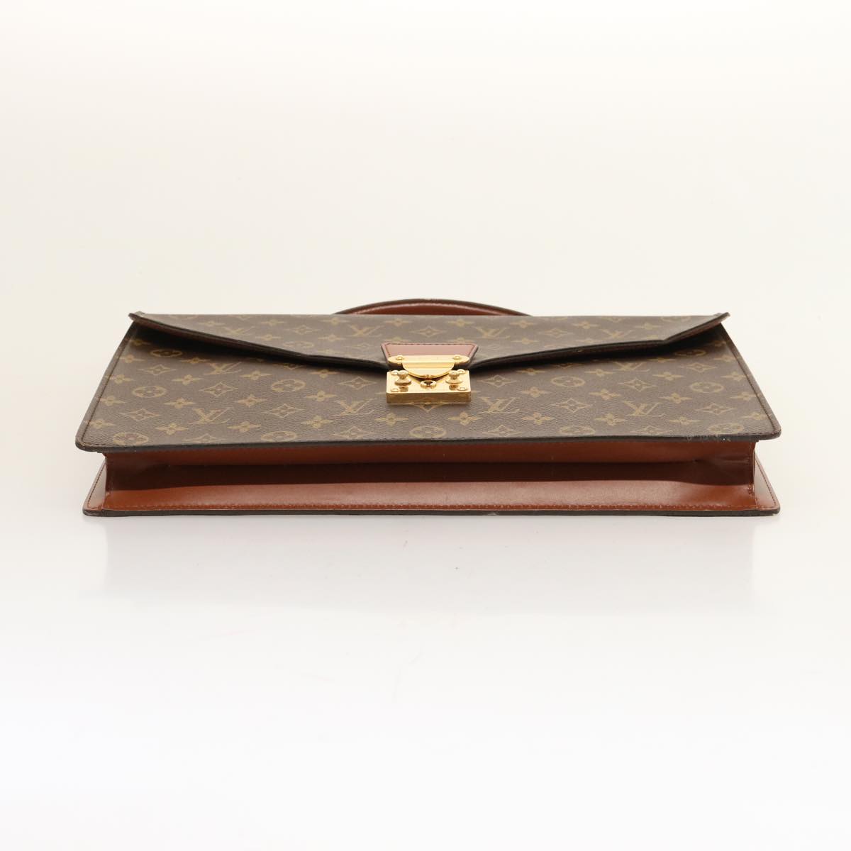 LOUIS VUITTON Monogram Porte Documents Bandouliere Bag M53338 LV Auth 75779