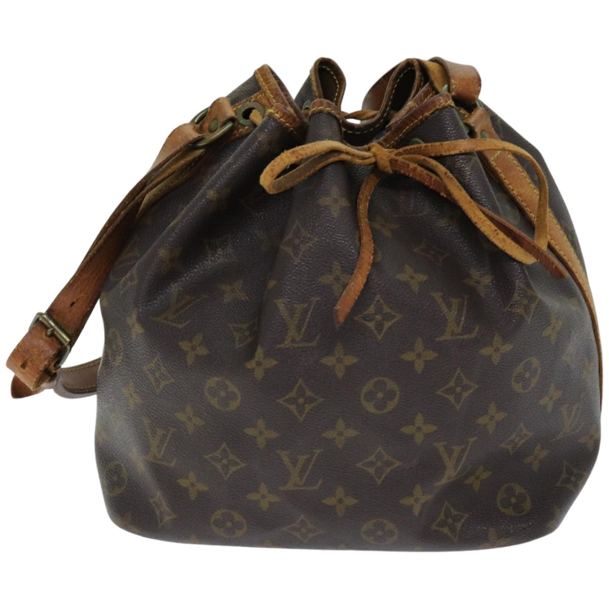 LOUIS VUITTON Monogram Petit Noe Shoulder Bag M42226 LV Auth 75782